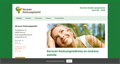 Desktop Screenshot of keravankeskusapteekki.fi