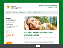 Tablet Screenshot of keravankeskusapteekki.fi